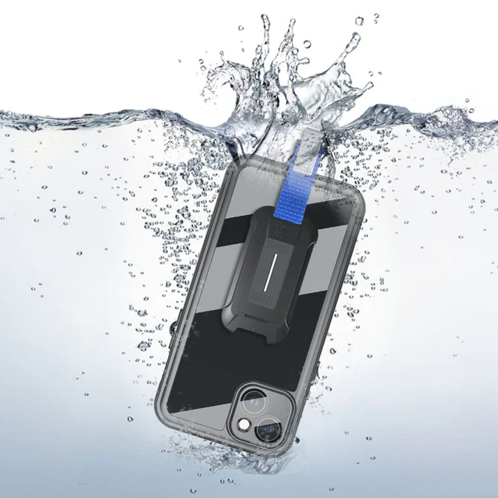 MX-IPH-14PL | iPhone 14 Plus | Waterproof Case IP68 shock & water proof Cover w/ X-Mount & Carabiner