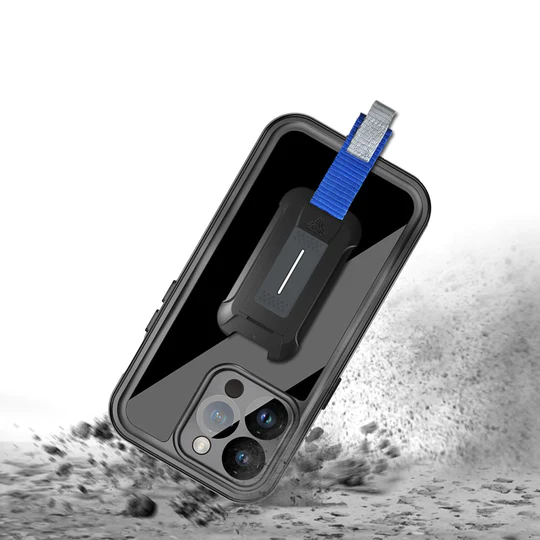 MX-IPH-14PRO | iPhone 14 Pro | Waterproof Case IP68 shock & water proof Cover w/ X-Mount & Carabiner