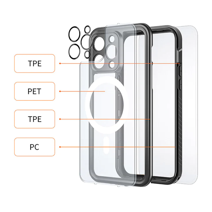AMN-IPH-14PRO | iPhone 14 Pro | IP68 Waterproof Case & Magnetic Case
