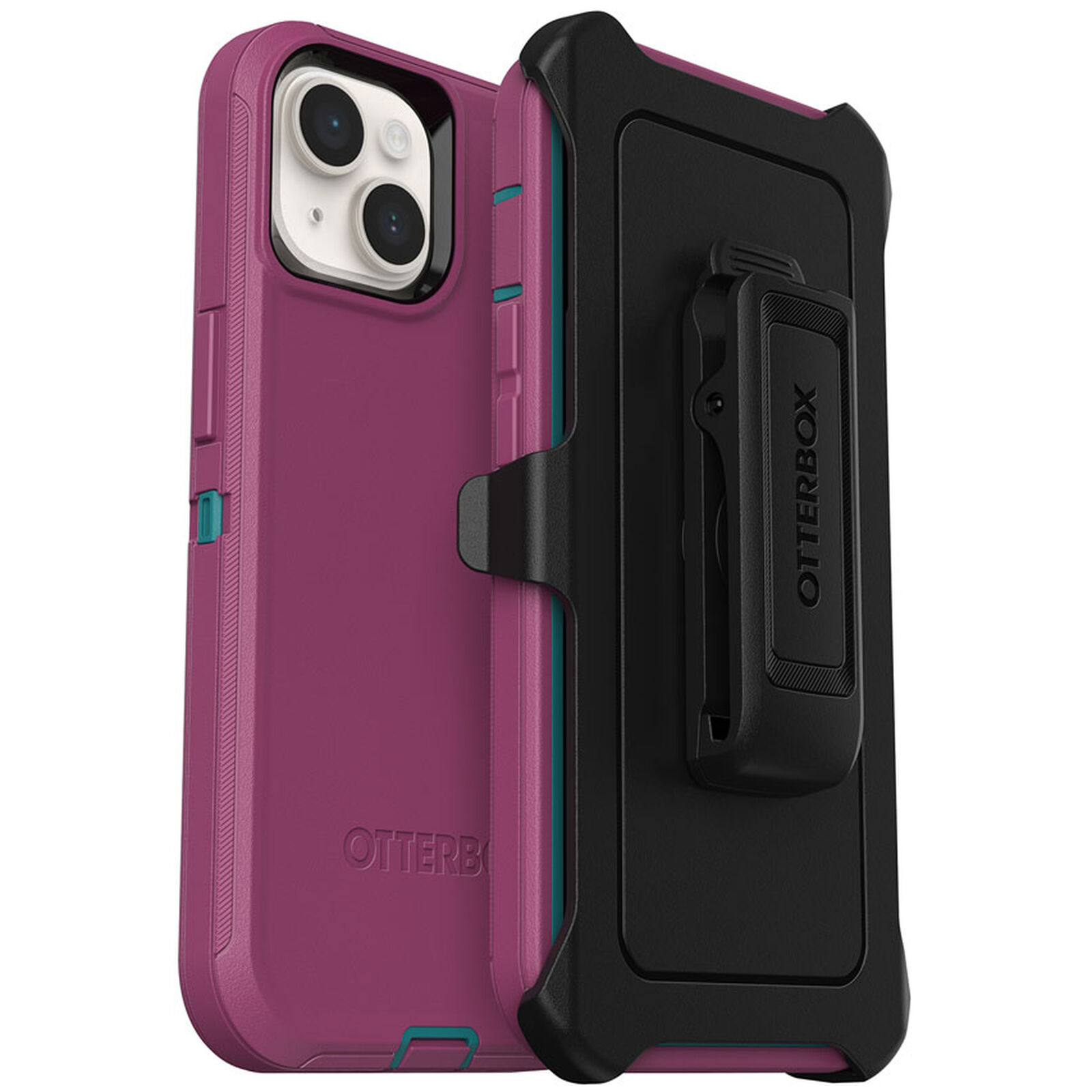 OtterBox iPhone 15 Plus Figura Series Case for MagSafe Teaberry