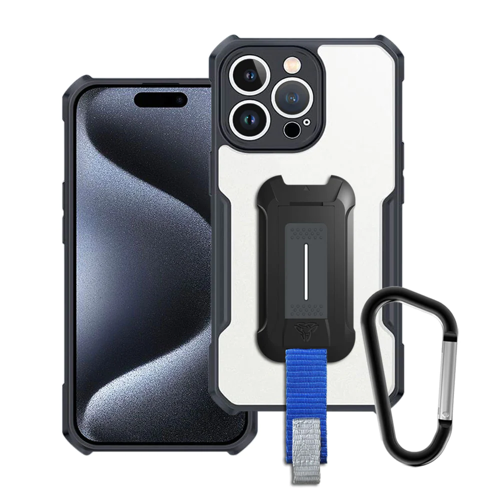 TX-IPH-15PRO | iPhone 15 Pro Case | Slim Shockproof Case w/ KEY Mount & Carabiner