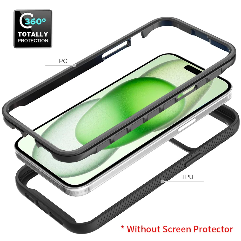 HN-IPH-15PL | iPhone 15 Plus Case | Protection Military Grade Shockproof Drop Proof Cover