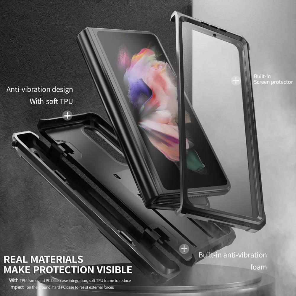 MLN-SS21-ZFOLD35G | Samsung Galaxy Z Fold3 5G SM-F926 | Military Grade Shockproof Case